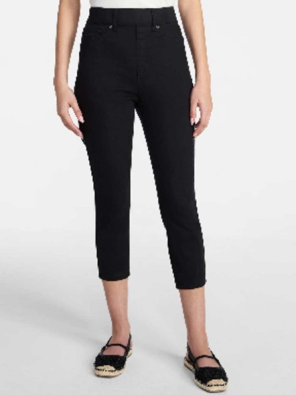 Time and Tru Black Jegging Capris XL 16-20 - Picture 3 of 7
